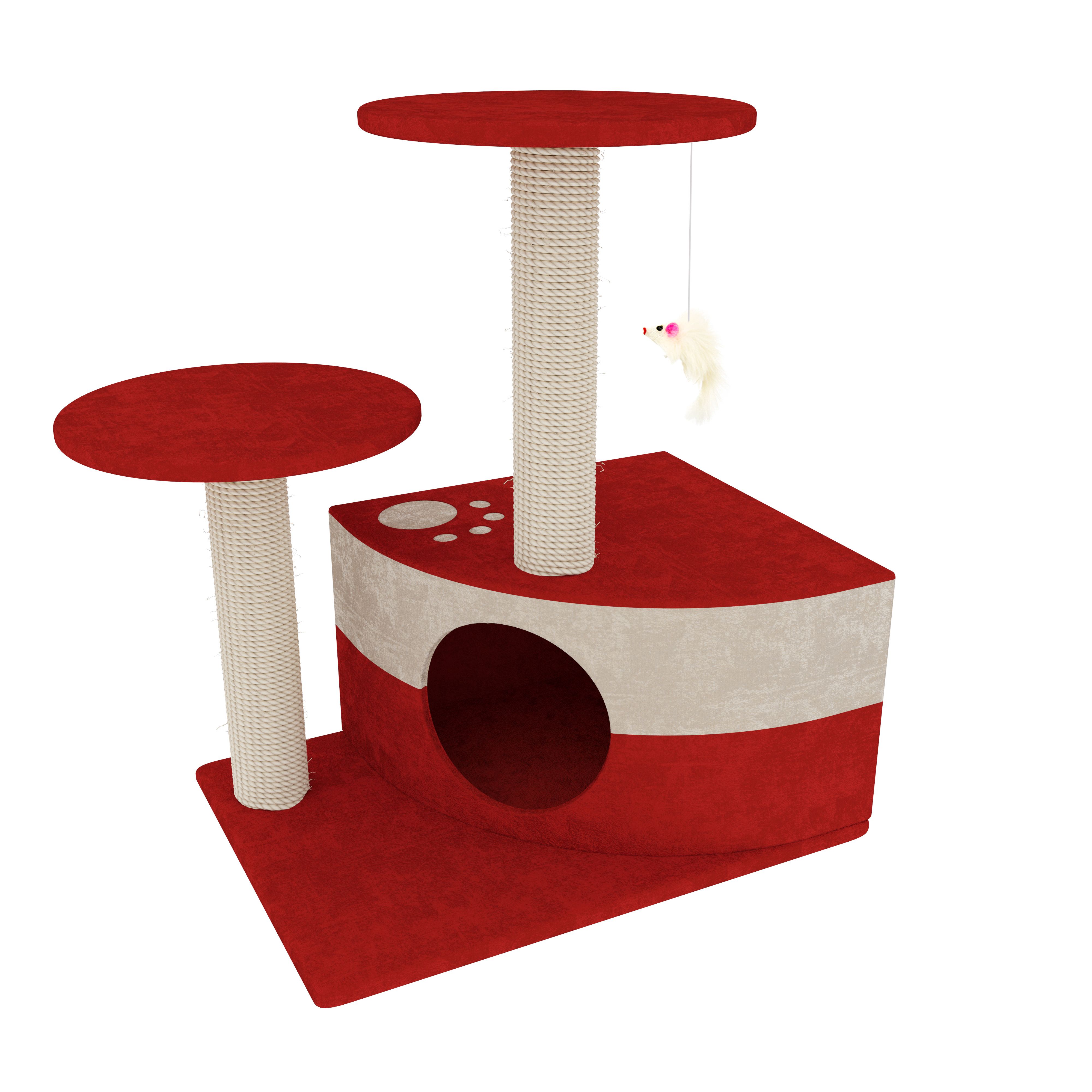 Albero per Gatto con Graffiatoio Cuccia Giocattolo Gatti Parco Giochi