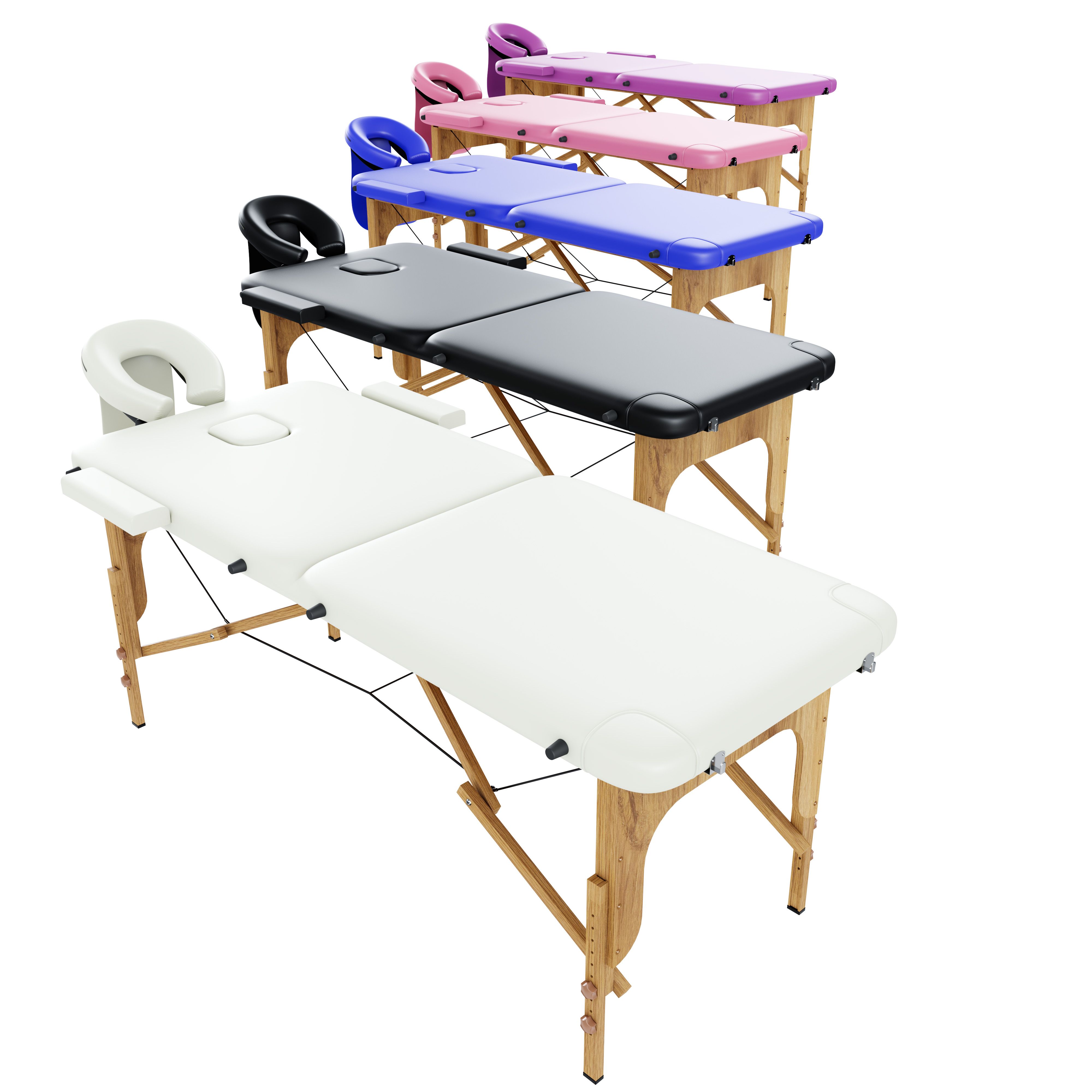 Lettino Massaggio Pieghevole Pannello Reiki Angoli Arrotondati Rinforzati Richiudibile Fisioterapia Altezza Regolabile Poggiatesta Braccioli Borsa Trasporto