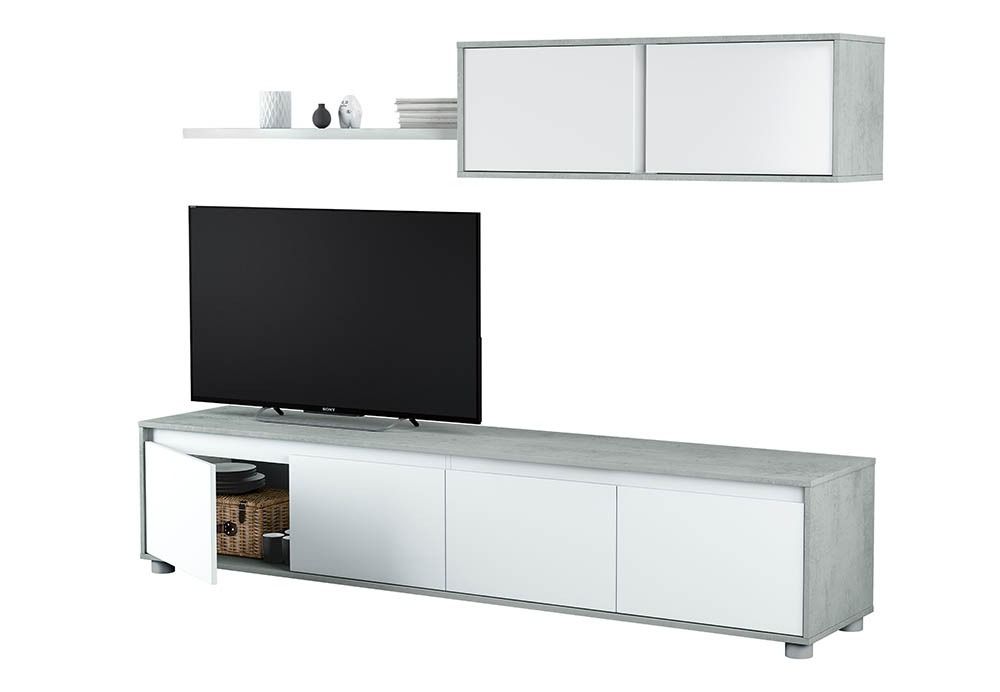 Parete Attrezzata Mobile Soggiorno TV Mobile Salotto Design Moderno
