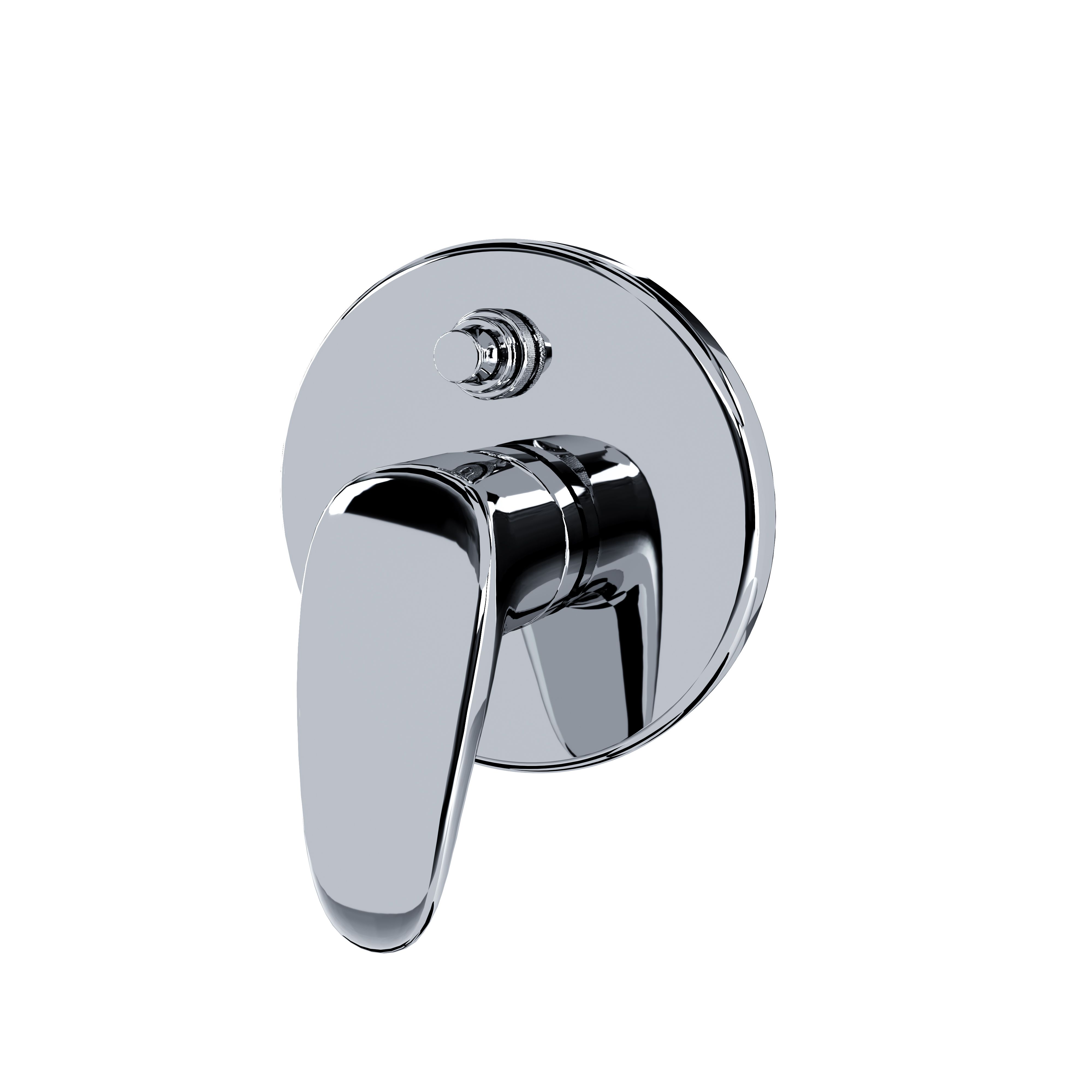 Rubinetto Bagno Miscelatore Monocomando Cromato In Ottone (Doccia Da Incasso Con Deviatore)