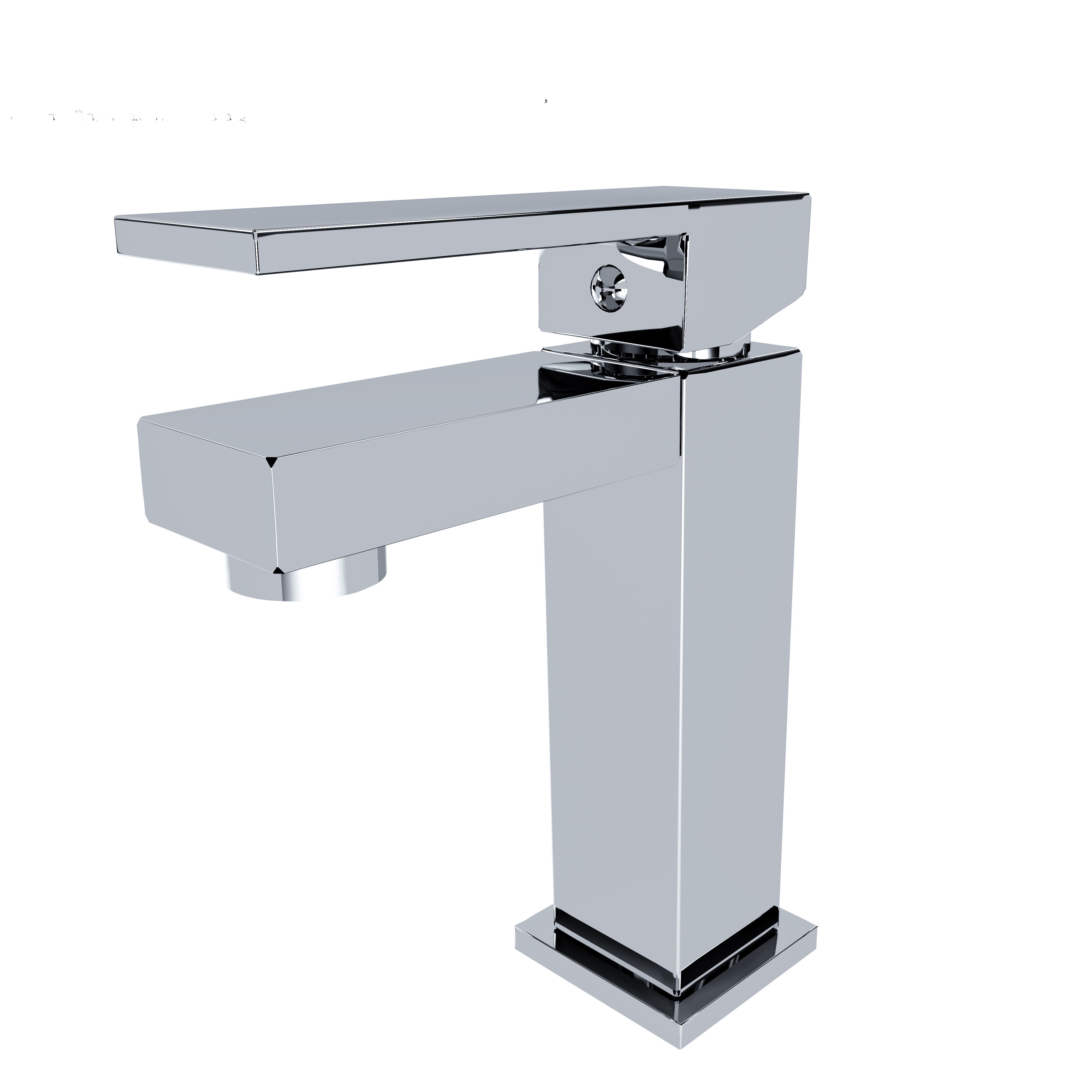 Rubinetto Bagno Per Lavabo Miscelatore Monocomando Per Lavandino Design Quadrato