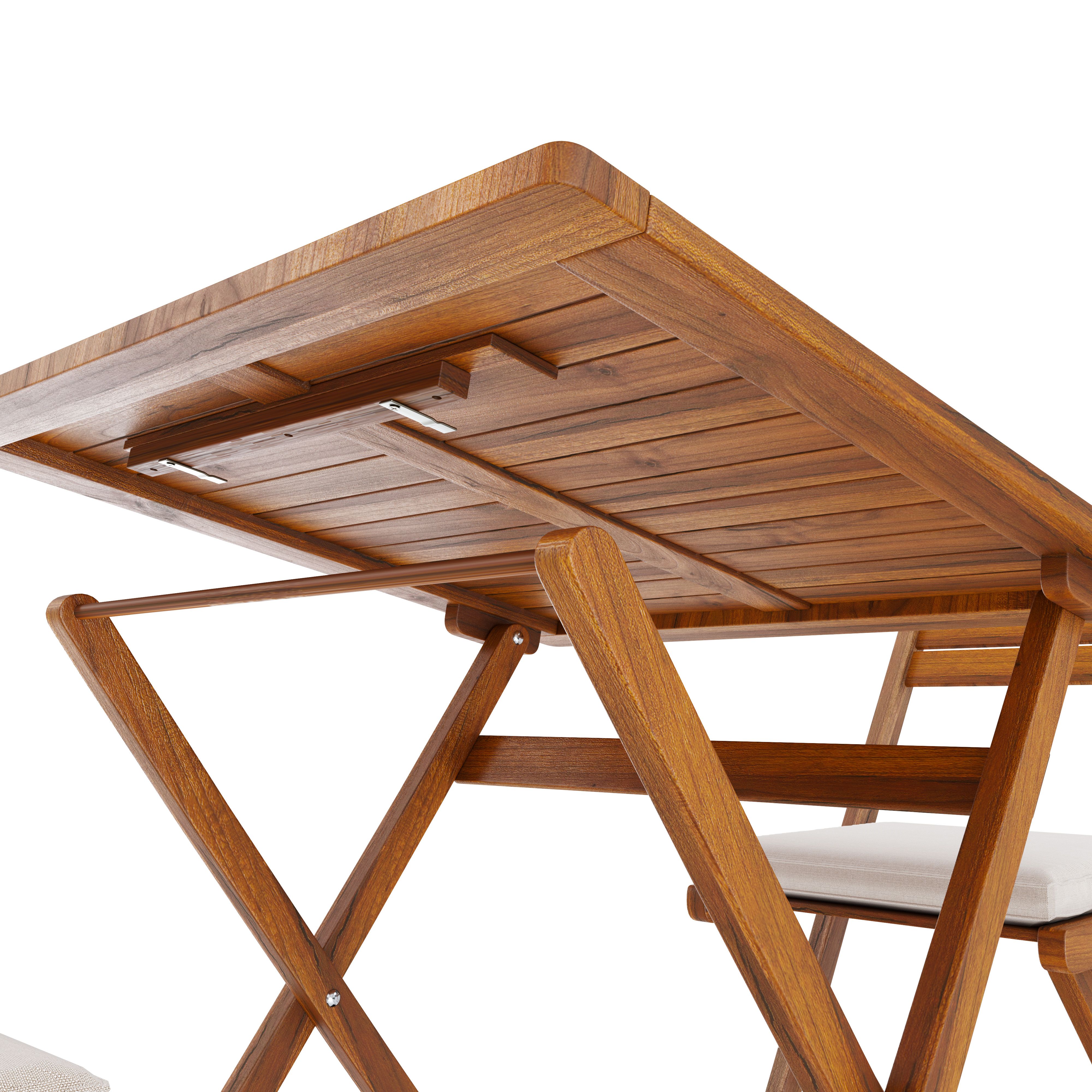 Set Tavolino E 2 Sedie Bistrot Portatile Facile Da Chiudere Comodo Trasporto Tavolo Esterno Giardino Terrazza Campeggio Picnic Semplice Elegante